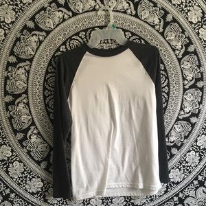White and gray long sleeve